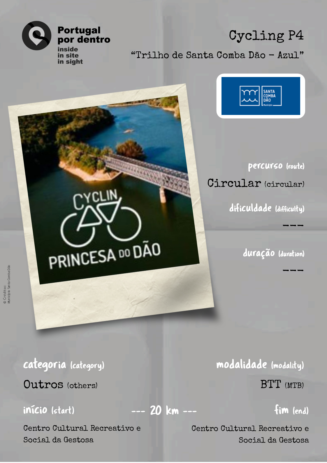 Cycling P4 - Trilho de Santa Comba Dão - Azul